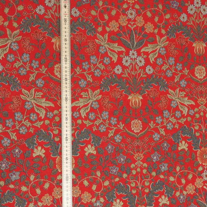 Barrington Morris Tapestry Red Fabric