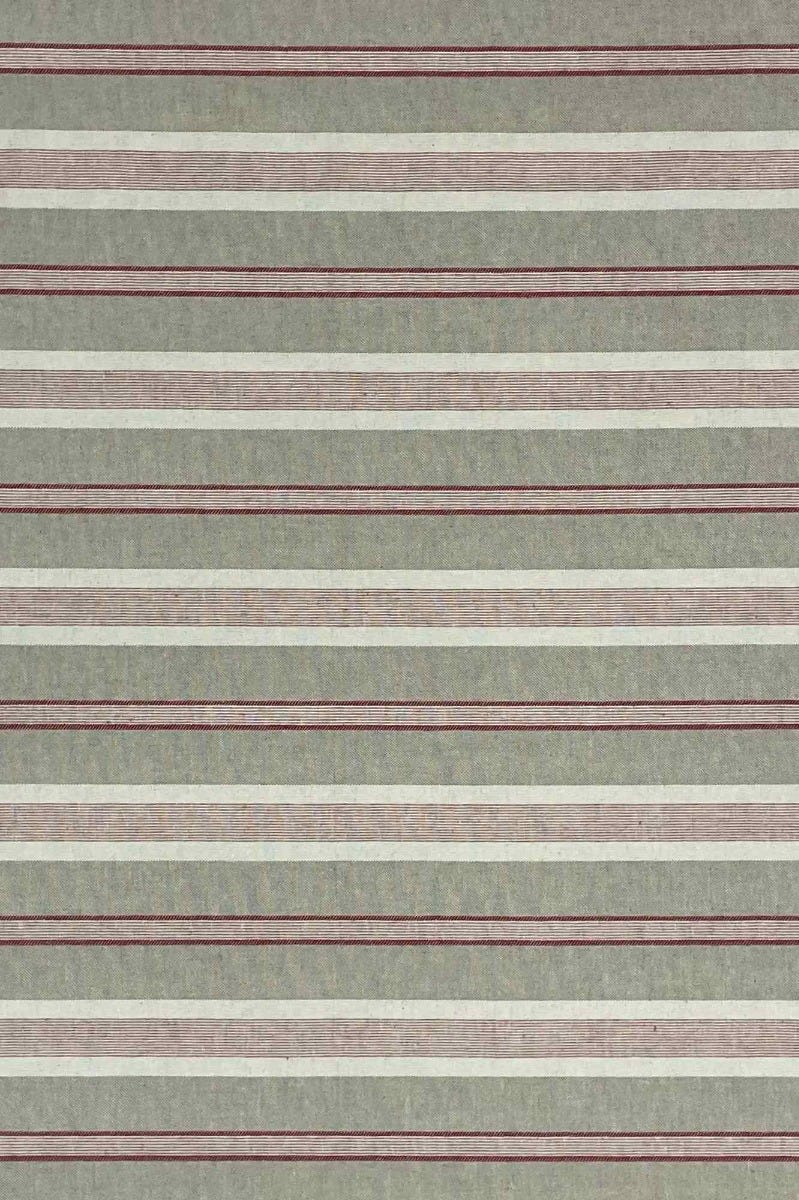 Princeton Stripe Red Double Width Fabric