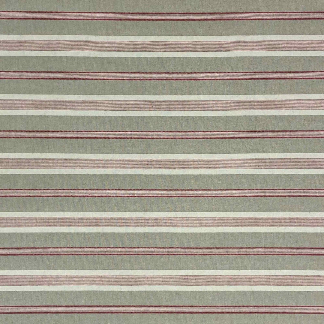 Princeton Stripe Red Double Width Fabric