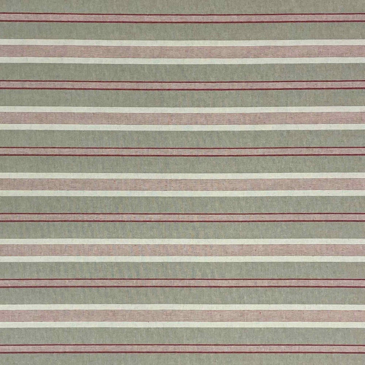 Princeton Stripe Red Double Width Fabric