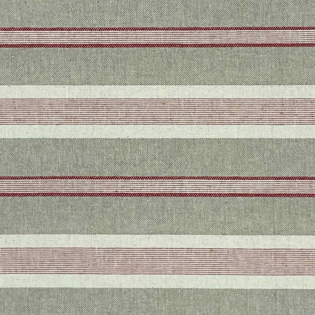 Princeton Stripe Red Double Width Fabric