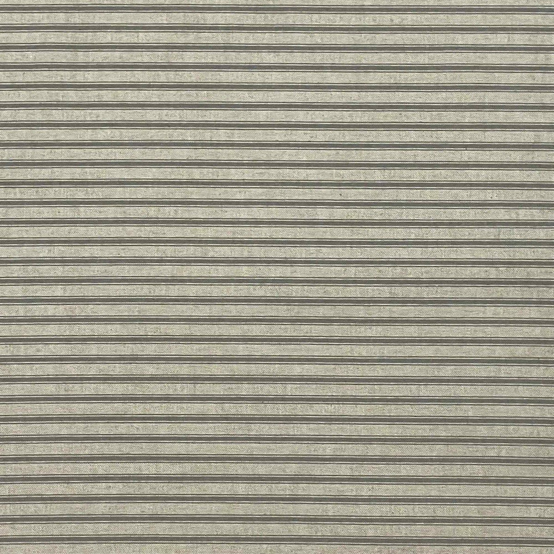 Deck Stripe Grey Double Width Fabric