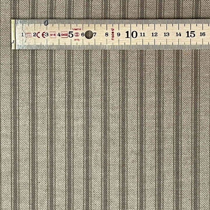 Deck Stripe Grey Double Width Fabric