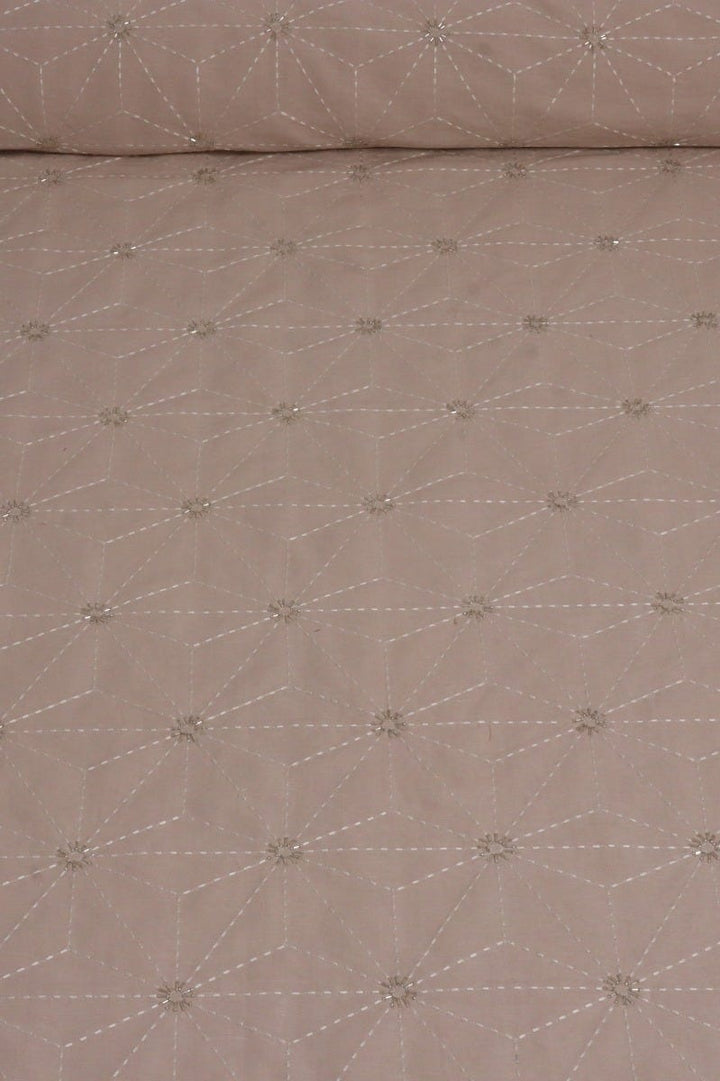 Clearance Voyage Maison Estrella Champagne Embroidered Fabric