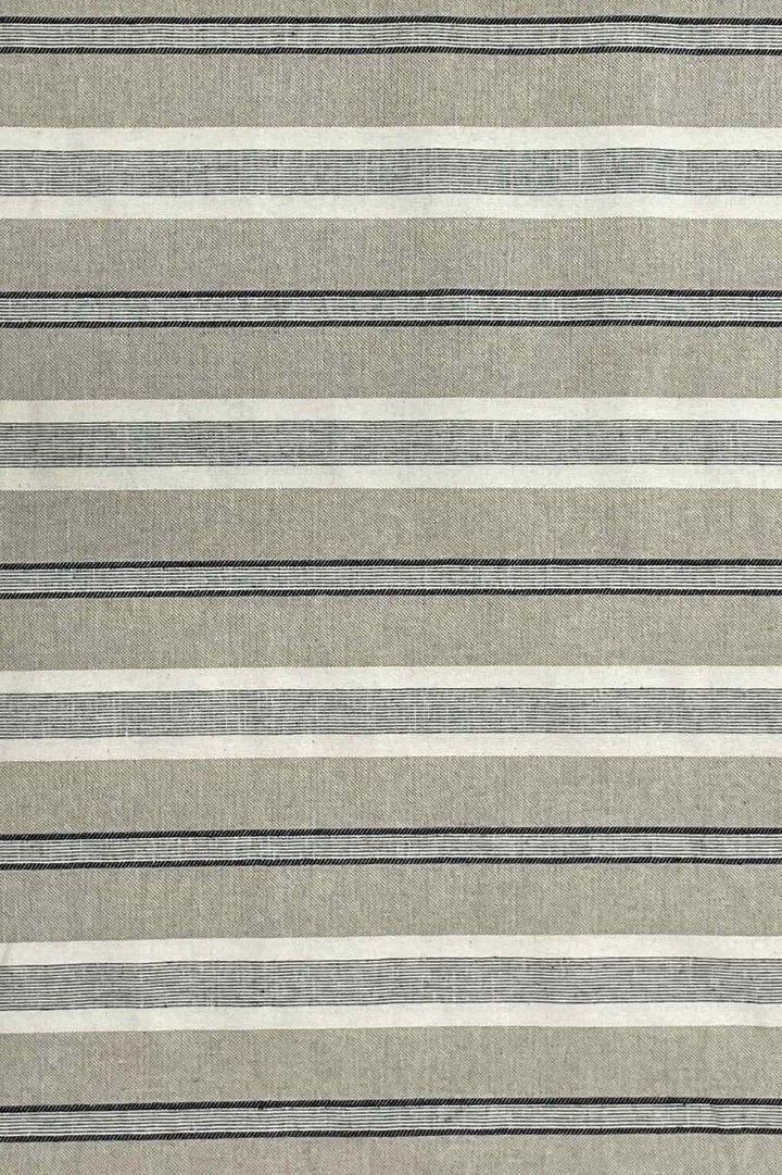 Princeton Stripe Grey Double Width Fabric