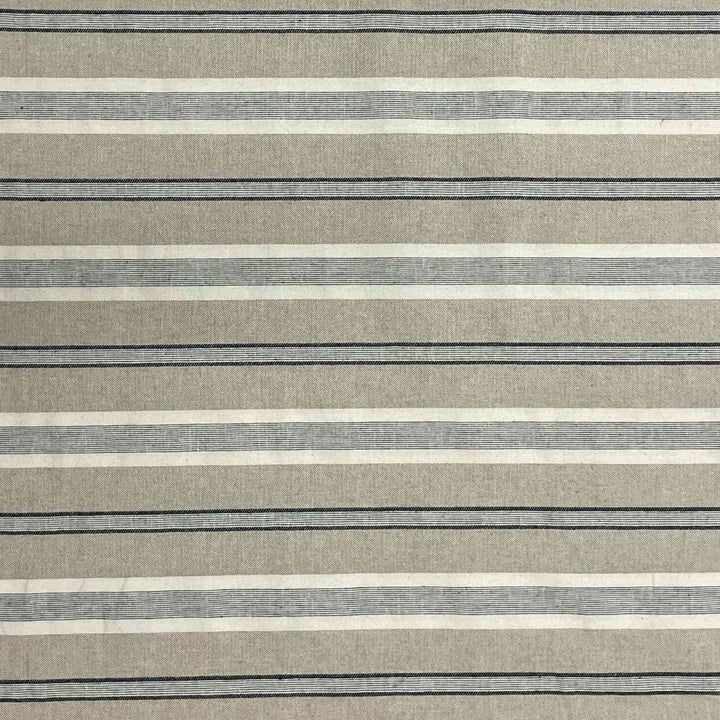 Princeton Stripe Grey Double Width Fabric