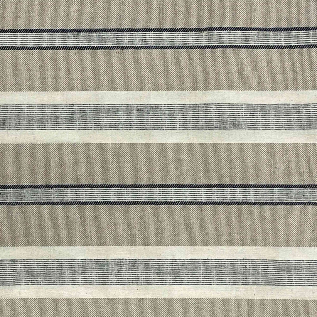 Princeton Stripe Grey Double Width Fabric