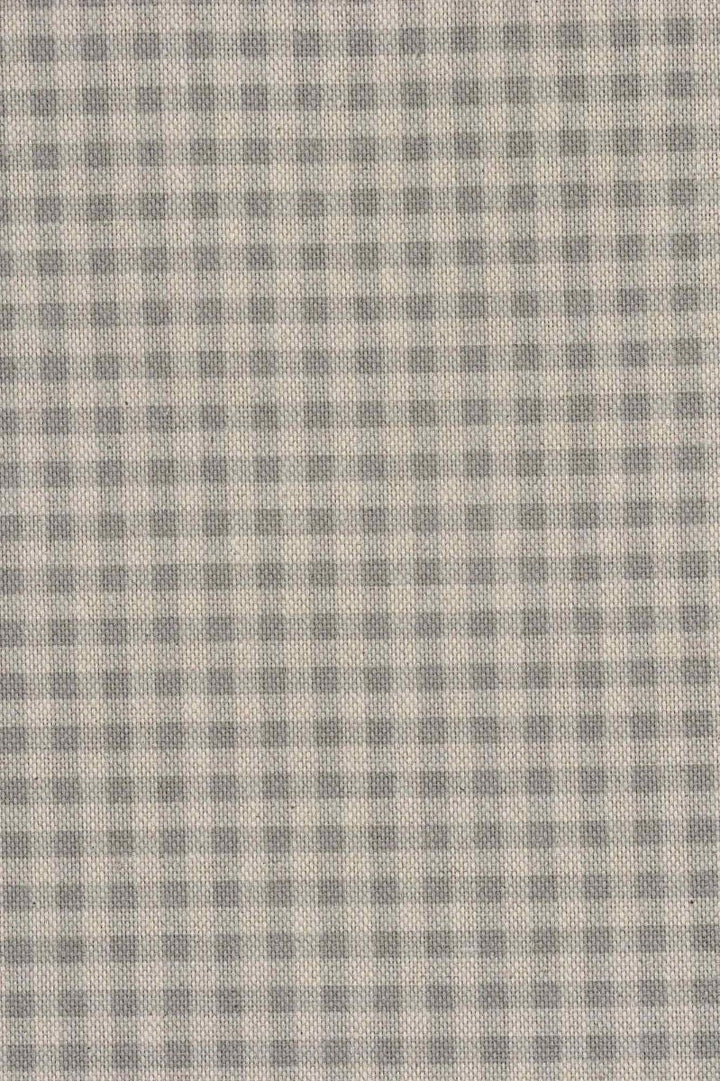 Micro Gingham Grey Double Width Fabric