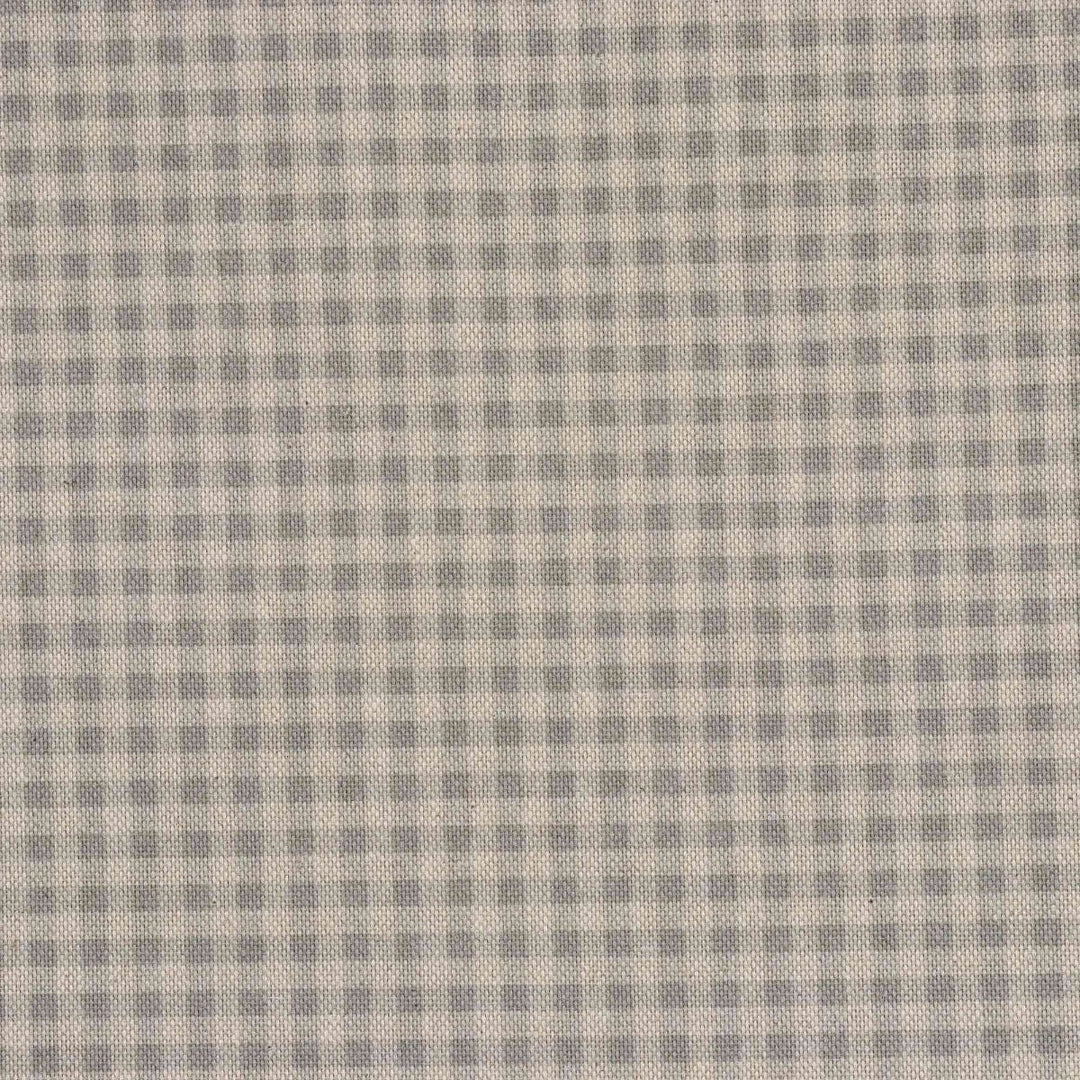 Micro Gingham Grey Double Width Fabric