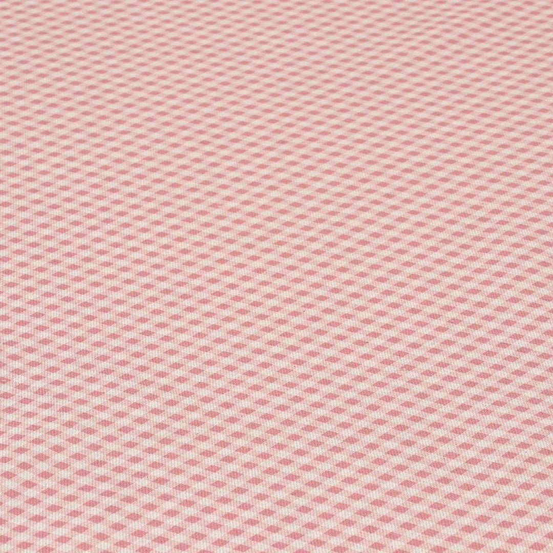 Micro Gingham Red Double Width Fabric