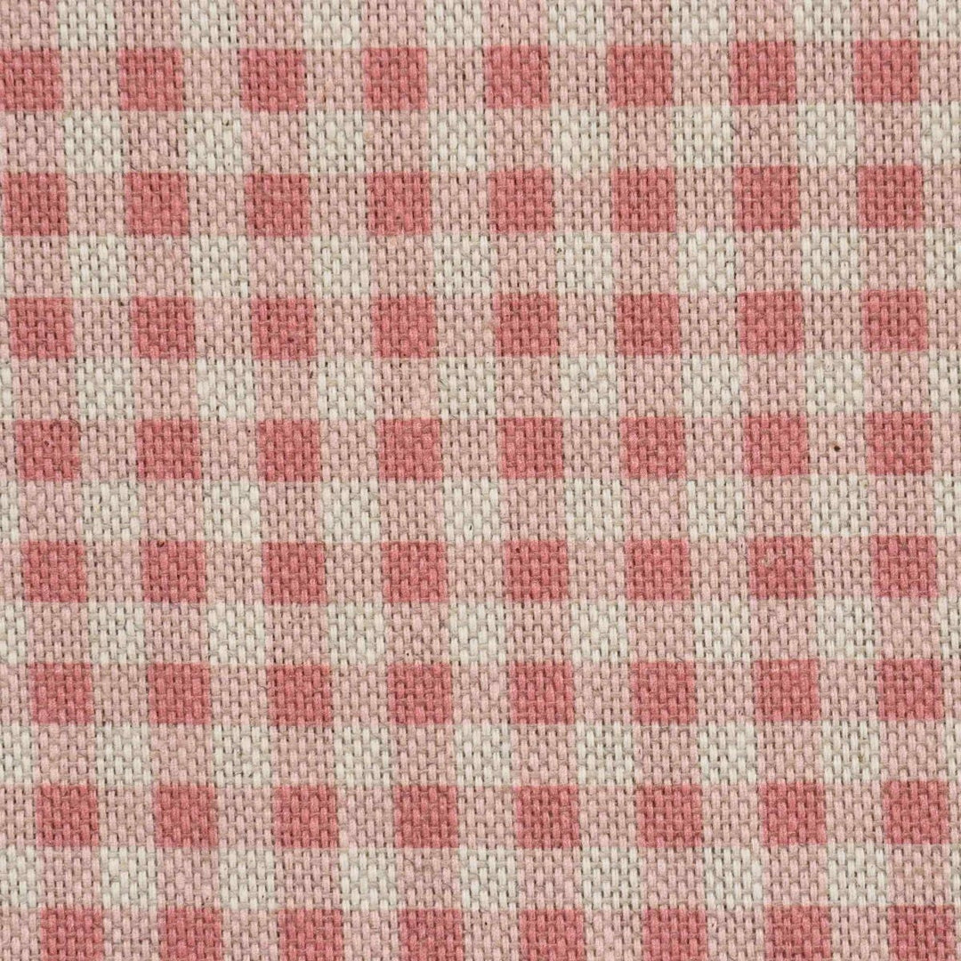 Micro Gingham Red Double Width Fabric