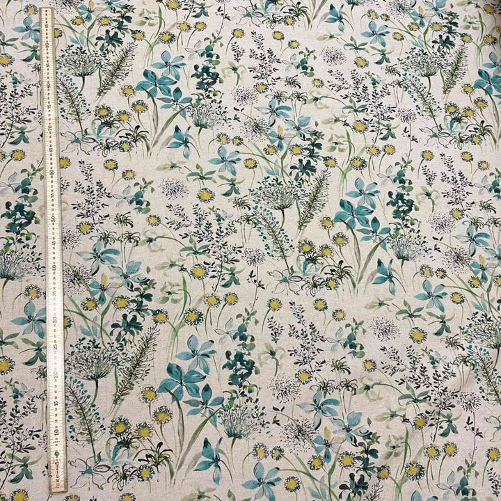 The Meadow in Teal Fabric