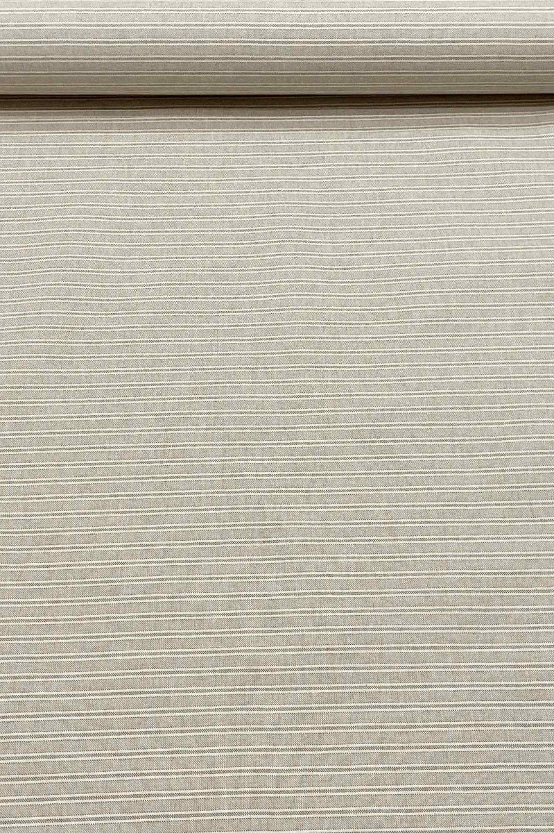 Yale Ticking Stripe Cream Double Width Fabric