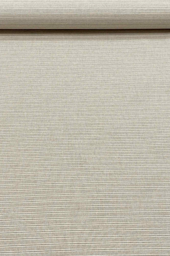 Yale Ticking Stripe Cream Double Width Fabric