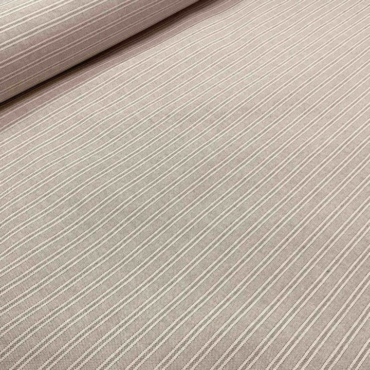 Yale Ticking Stripe Cream Double Width Fabric