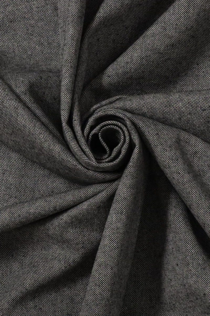 Anthracite Grey Linen/Cotton Double Width Fabric