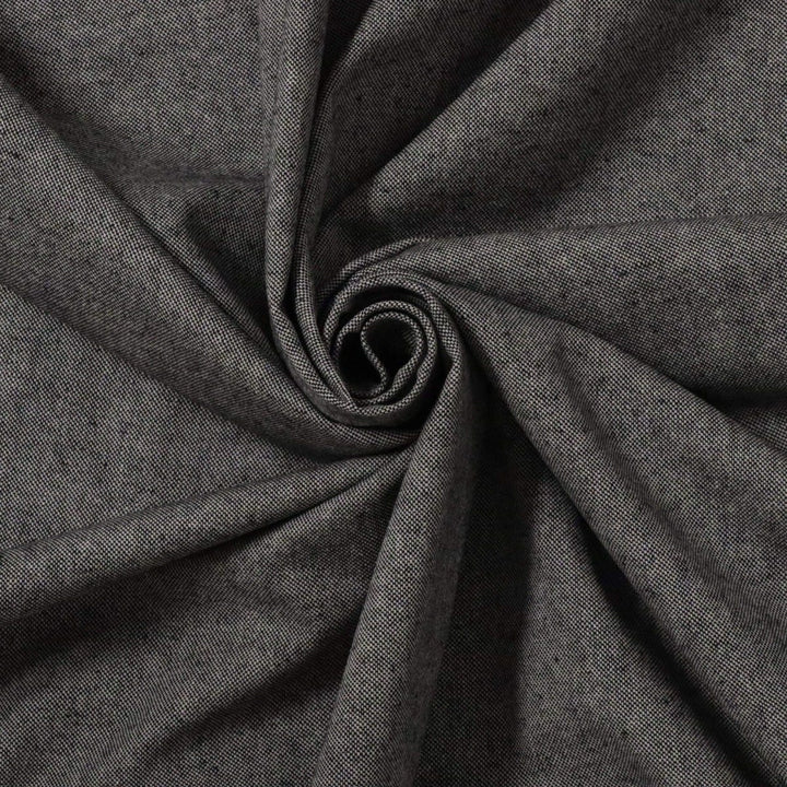 Anthracite Grey Linen/Cotton Double Width Fabric