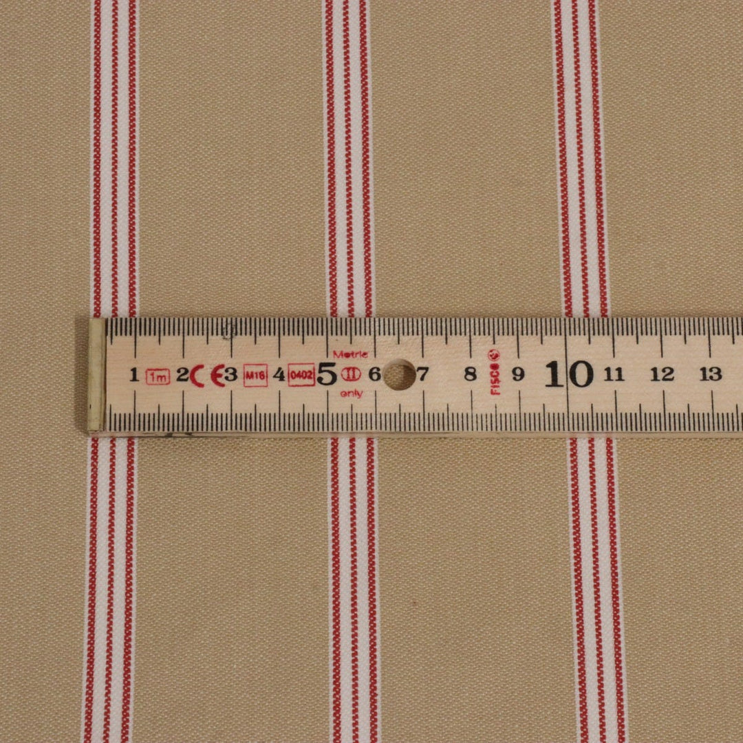 Clearance Romo Stratton Gilby Postbox Ticking Stripe Fabric