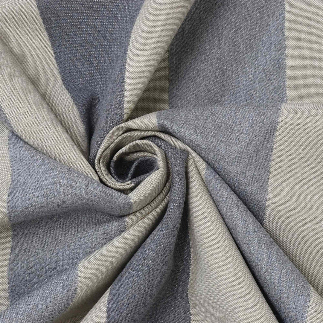 Sussex Stripe Grey Double Width Fabric