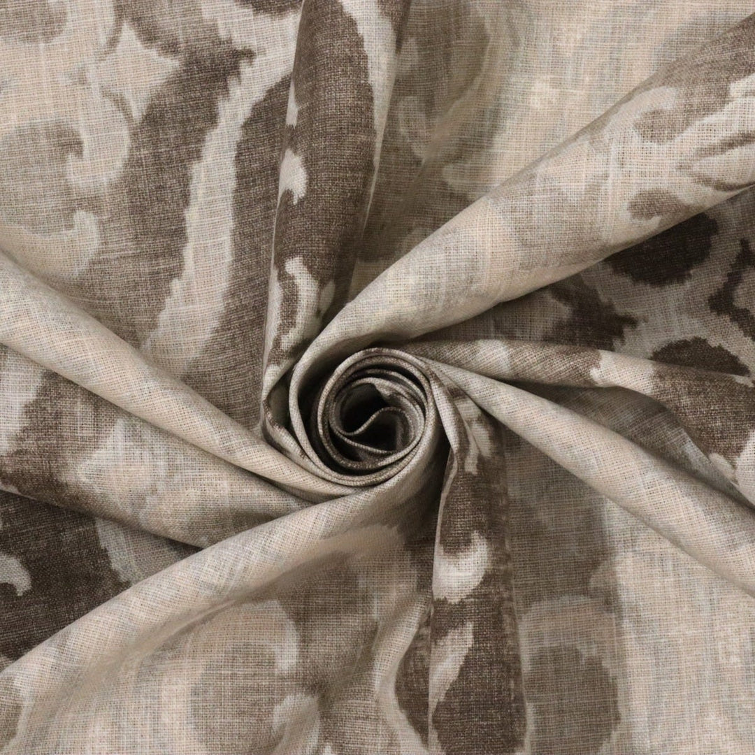 Stof Giacomo French Linen Ikat Fabric in Grey