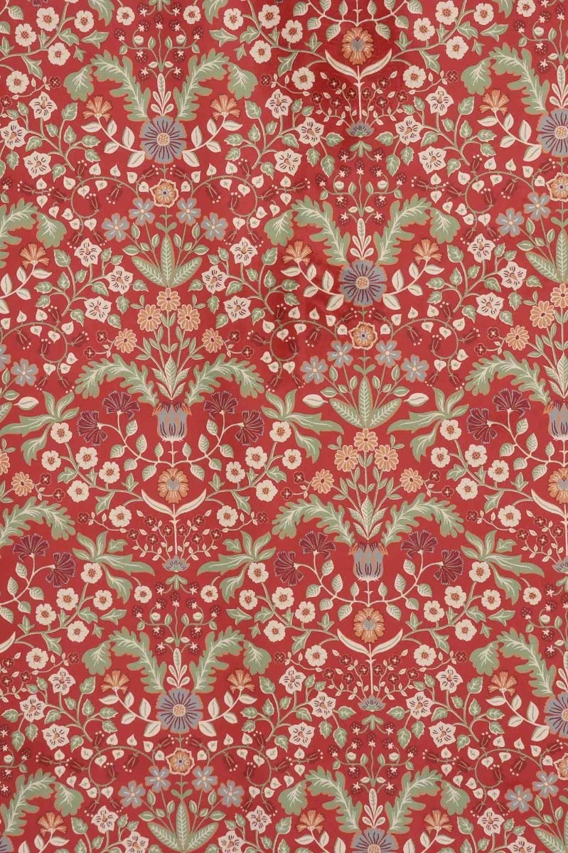 Windsor Red Velvet Fabric