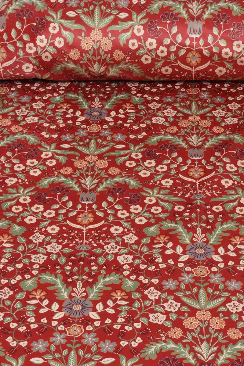 Windsor Red Velvet Fabric