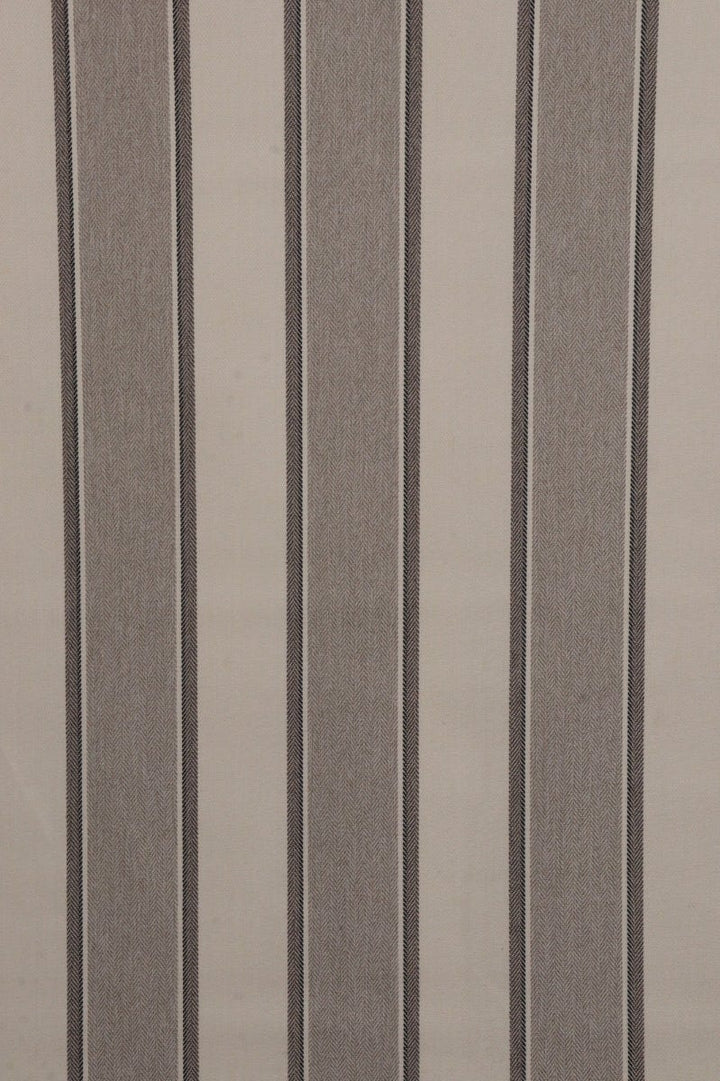 Danbury Herringbone Stripe Natural FR Fabric