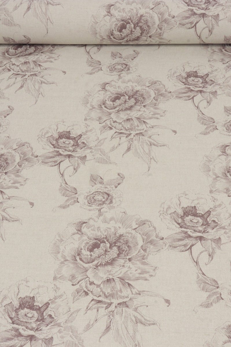 Art of the Loom Chatsworth Floral Damson Fabric