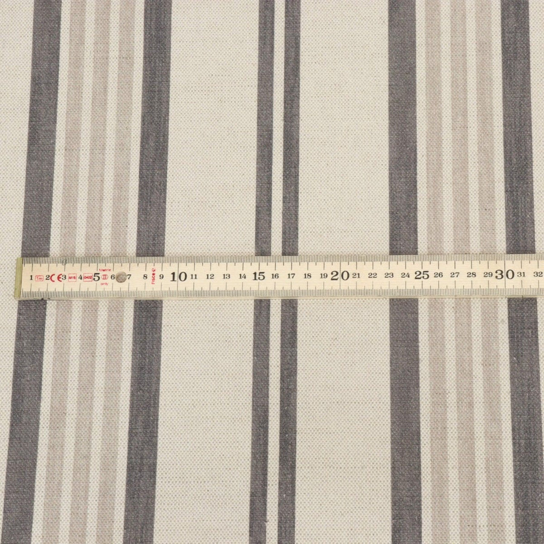 Art of the Loom Lavenham Stripe Slate Fabric