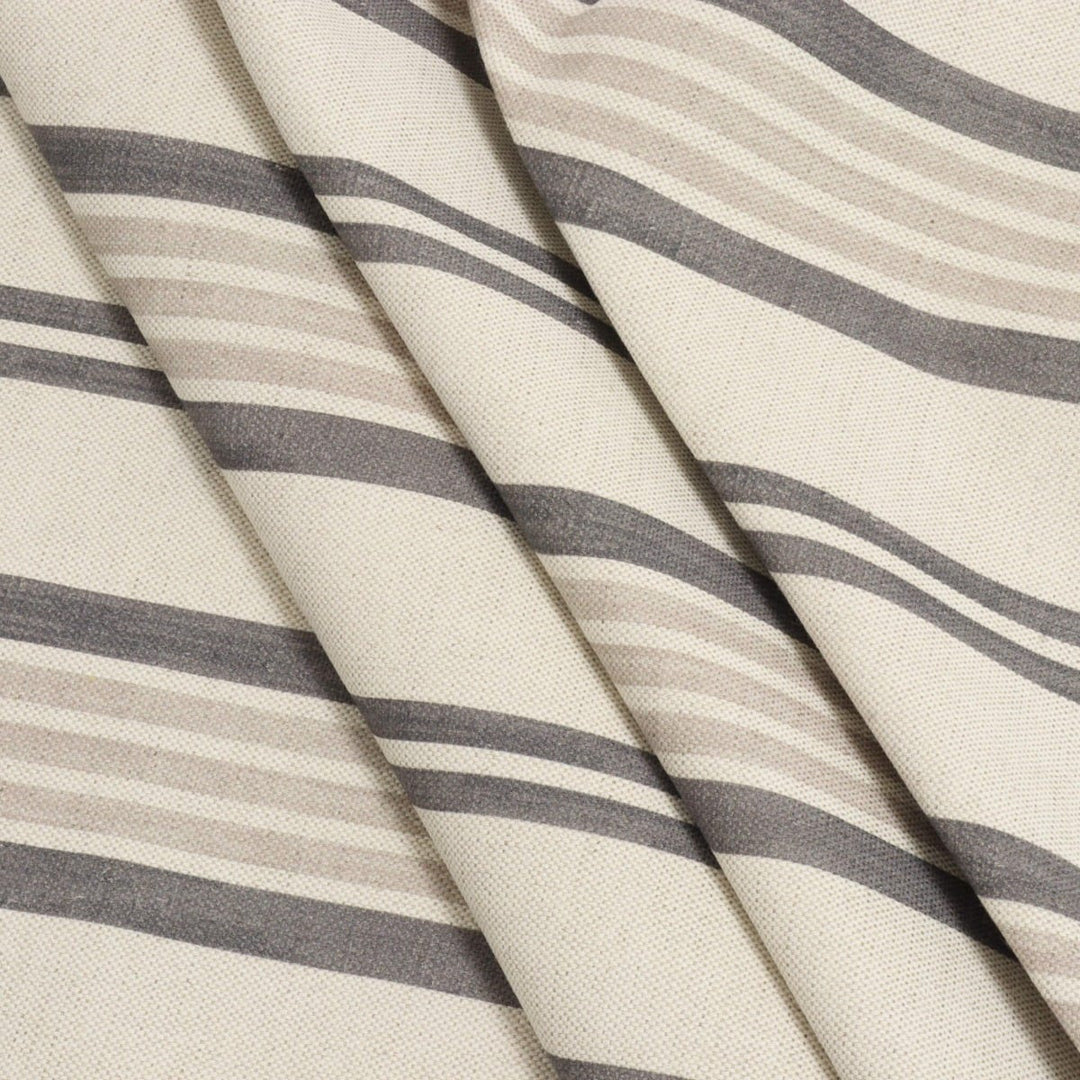 Art of the Loom Lavenham Stripe Slate Fabric