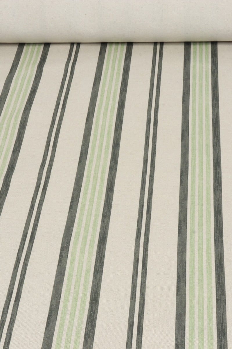 Art of the Loom Lavenham Stripe Sage Fabric