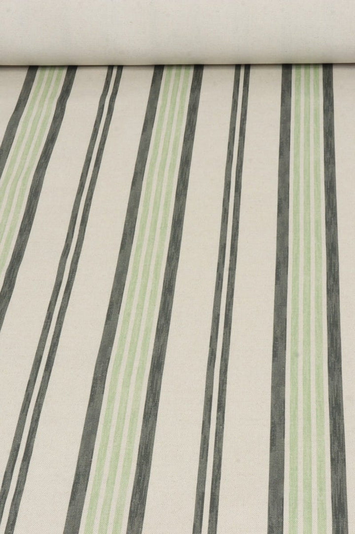 Art of the Loom Lavenham Stripe Sage Fabric