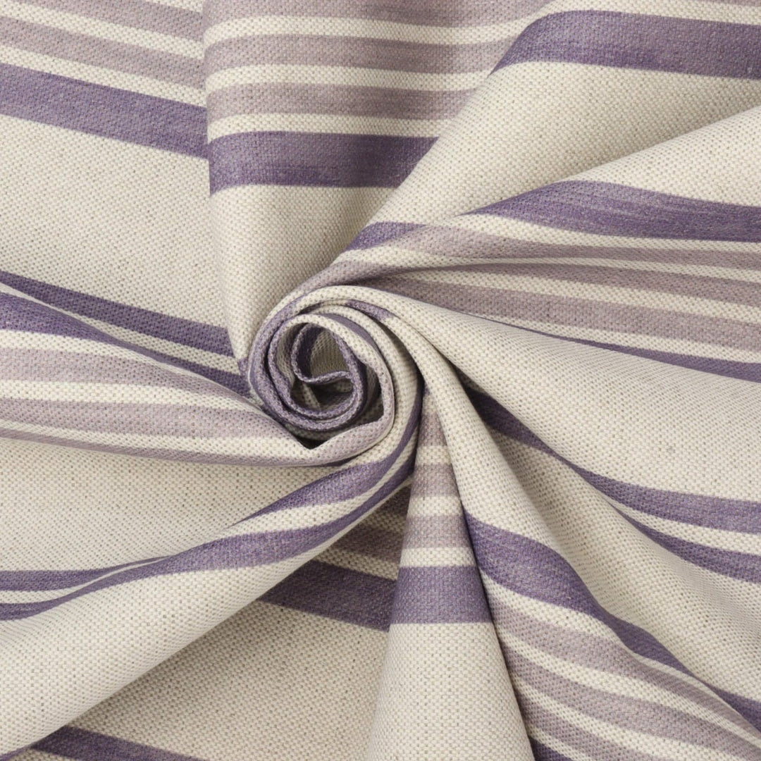 Art of the Loom Lavenham Stripe Plum Fabric