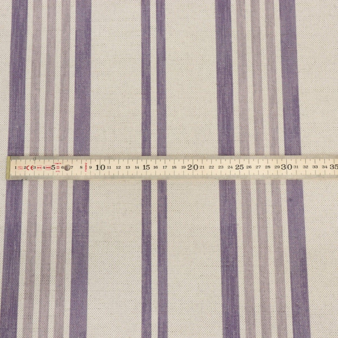 Art of the Loom Lavenham Stripe Plum Fabric