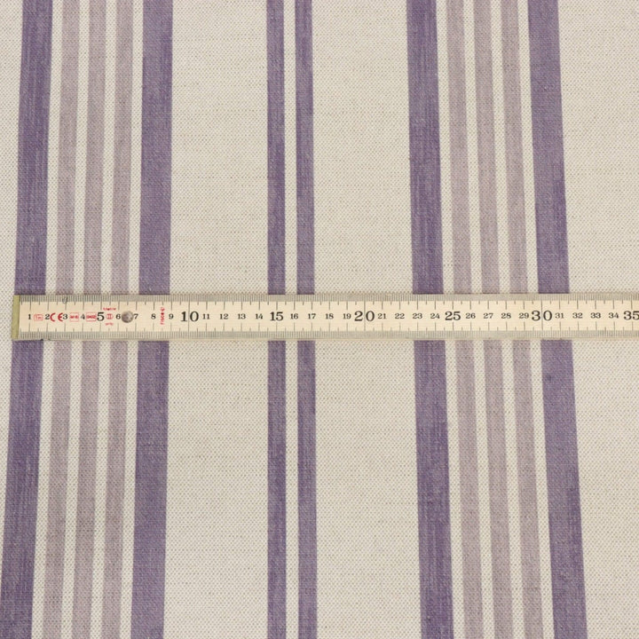 Art of the Loom Lavenham Stripe Plum Fabric