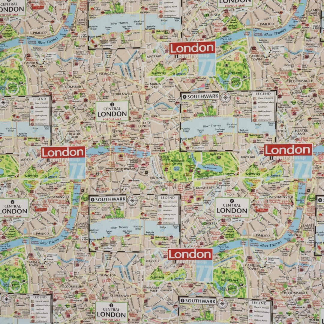 Double Width London Town Fabric