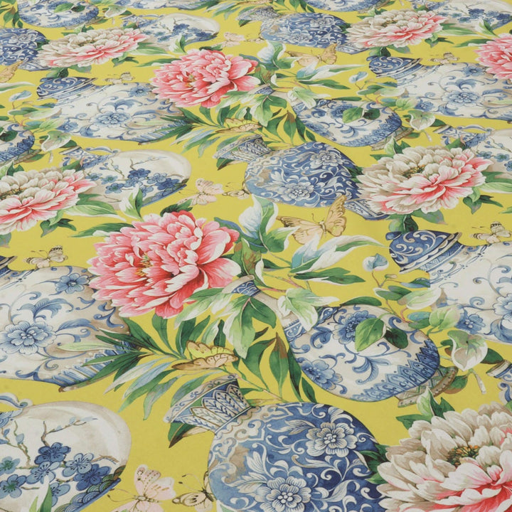 Dorchester Floral Lemon Fabric