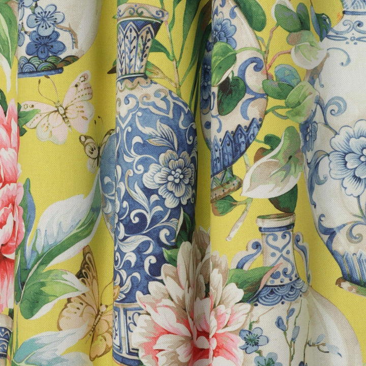 Dorchester Floral Lemon Fabric