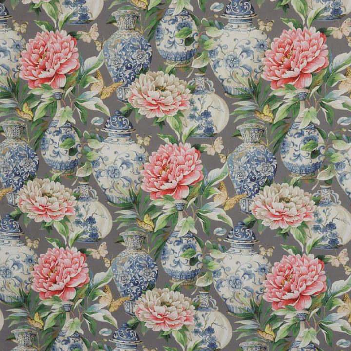 Dorchester Floral Stone Fabric