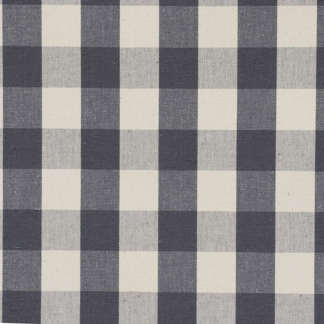 Clifton Gingham Grey Fabric