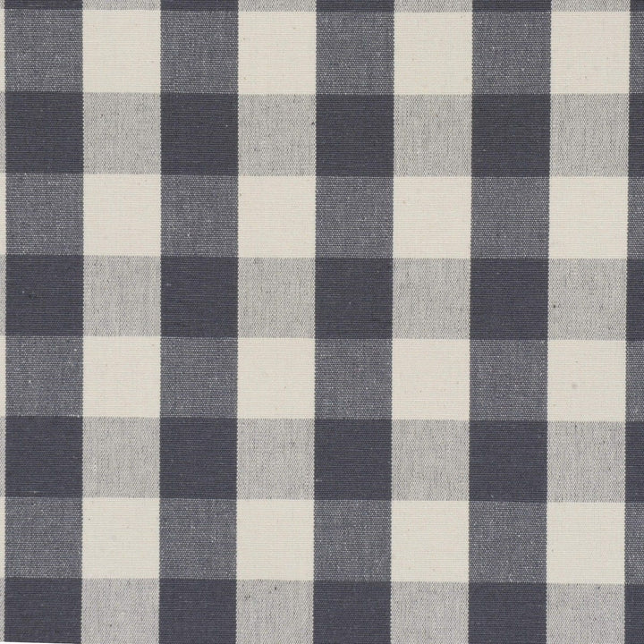 Clifton Gingham Grey Fabric