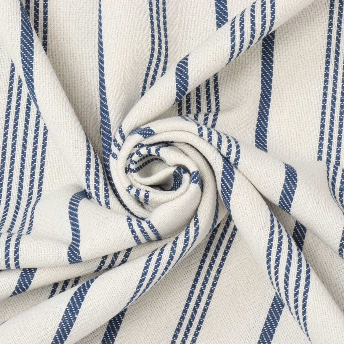 Blue and white striped fabric online