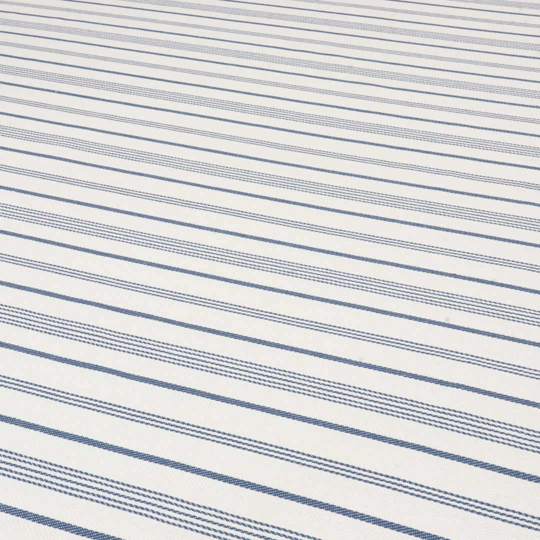 Double Width Milford Stripe Navy Fabric