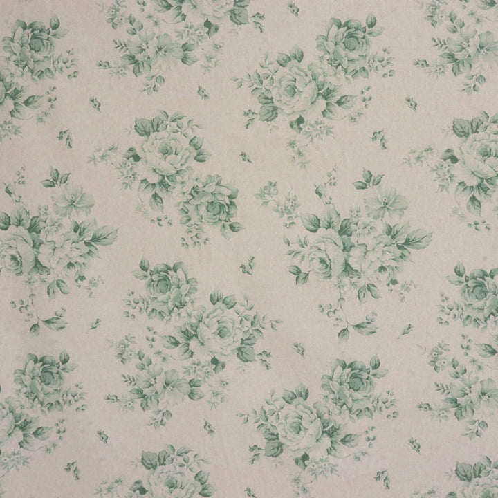 Dorothy Rose Green Double Width Fabric