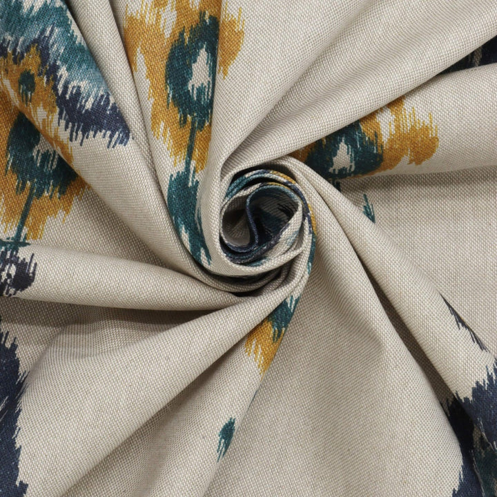 Kasbah Blue / Linen Fabric