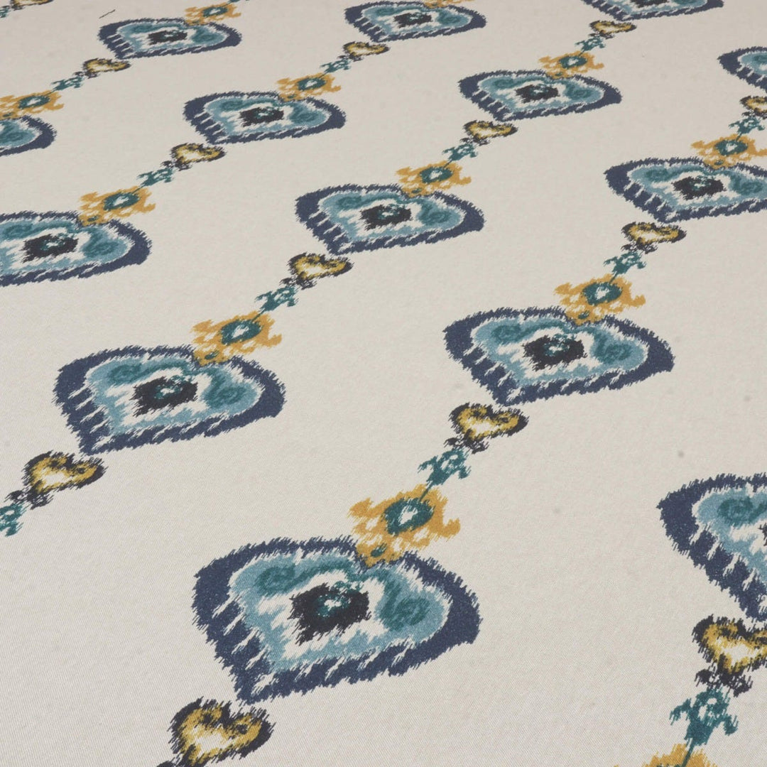 Kasbah Blue / Linen Fabric