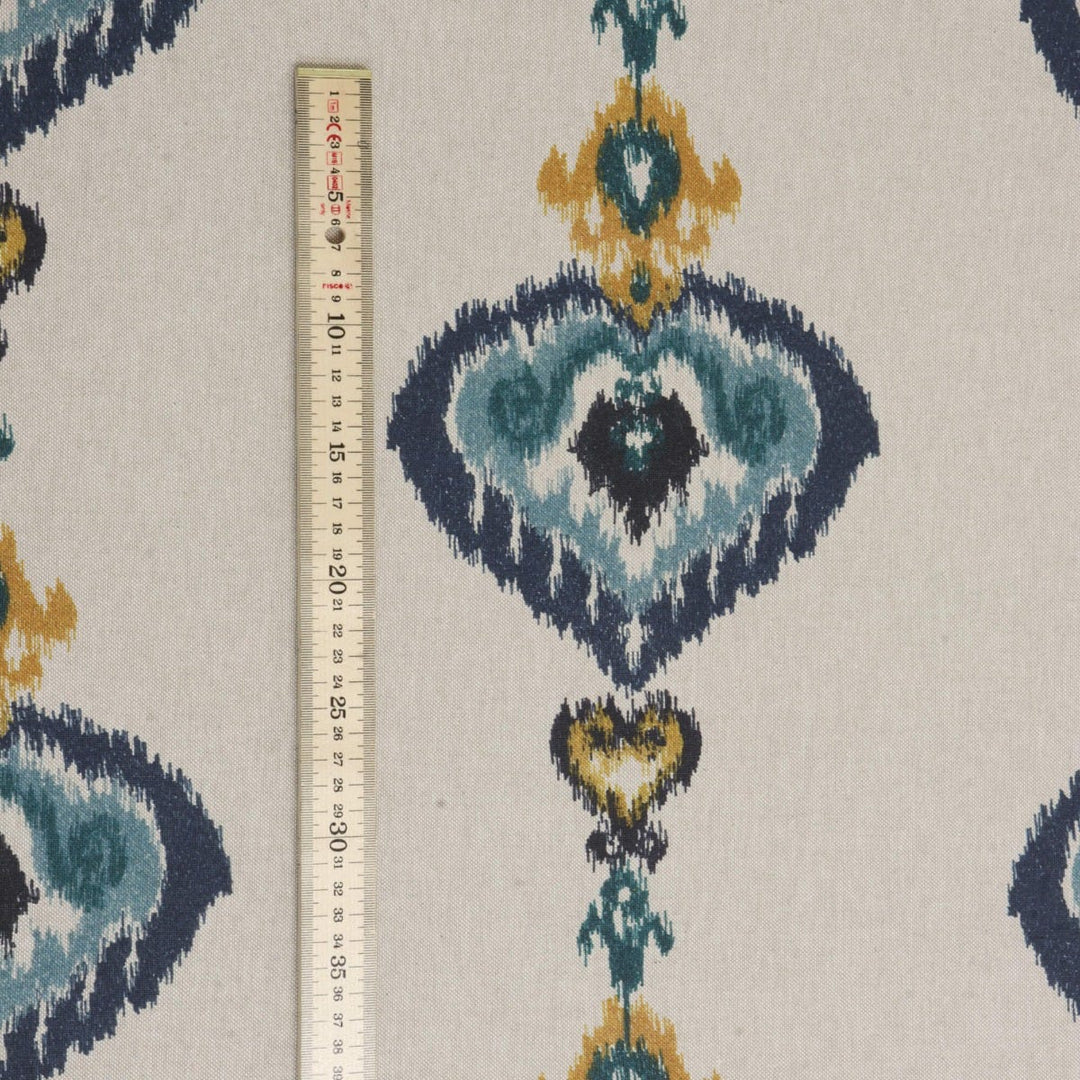 Kasbah Blue / Linen Fabric