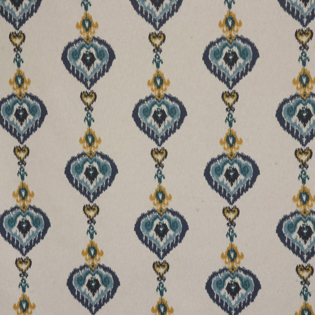 Kasbah Blue / Linen Fabric