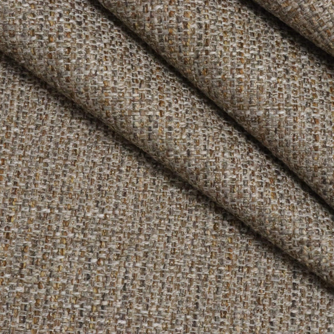 Clearance Boucle Woven FR Brown Fabric