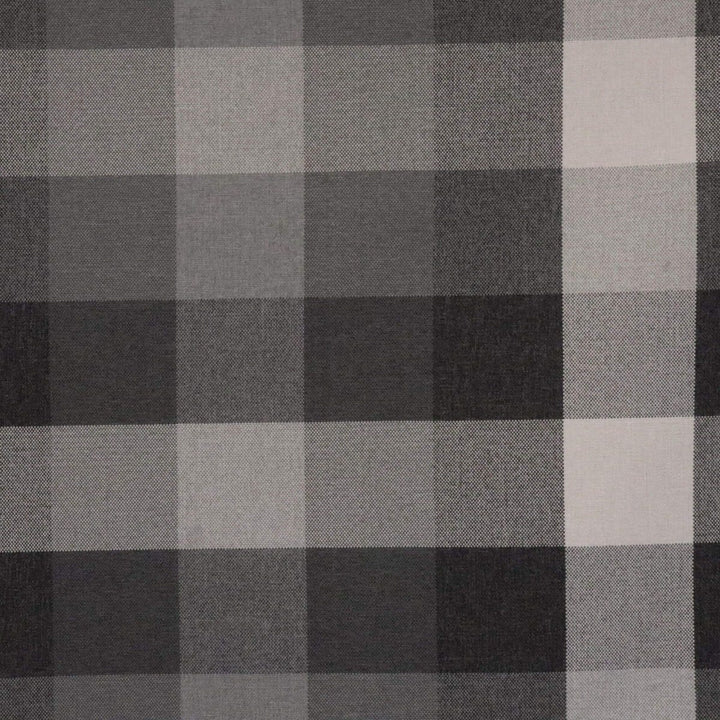 Clearance Gingham Check FR Charcoal Fabric